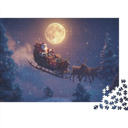 300-teilige Holzpuzzles Für Erwachsene Father Christmas 300-teilige Puzzles, Lernspiele Für Erwachsene 300pcs (40x28cm) von KHHKJBVCE