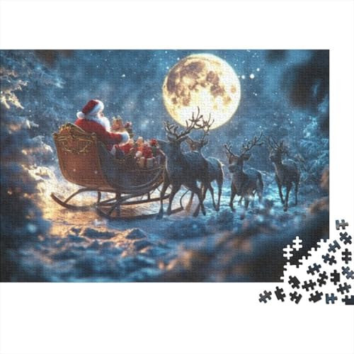 300-teilige Holzpuzzles Für Erwachsene Father Christmas 300-teiliges Puzzle, Komplexe Puzzles Für Erwachsene 300pcs (40x28cm) von KHHKJBVCE