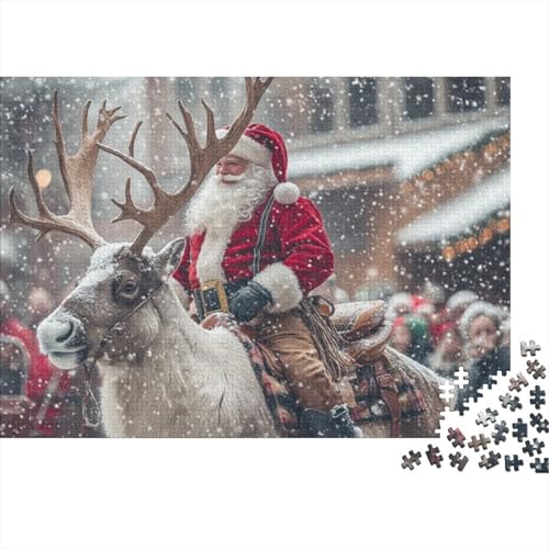 300-teilige Holzpuzzles Für Erwachsene Father Christmas 300-teiliges Puzzle, Komplexe Puzzles Für Erwachsene 300pcs (40x28cm) von KHHKJBVCE