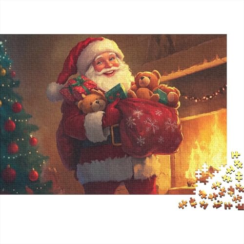 300-teilige Holzpuzzles Für Erwachsene Father Christmas Puzzles 300 Teile Puzzle 300pcs (40x28cm) von KHHKJBVCE