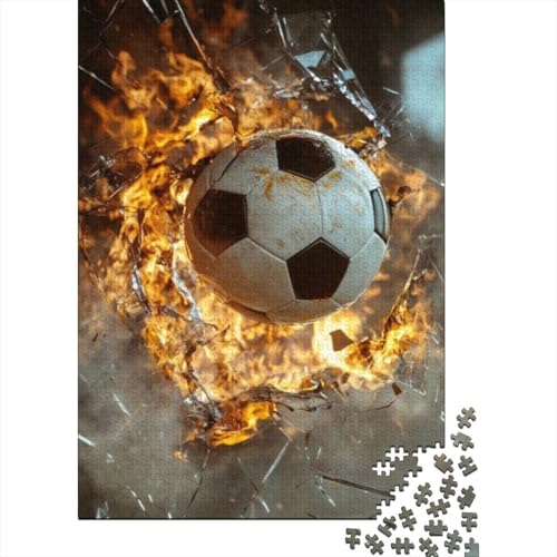 300-teilige Holzpuzzles Für Erwachsene Football Puzzles 300 Teile Stressabbauende Puzzles 300pcs (40x28cm) von KHHKJBVCE