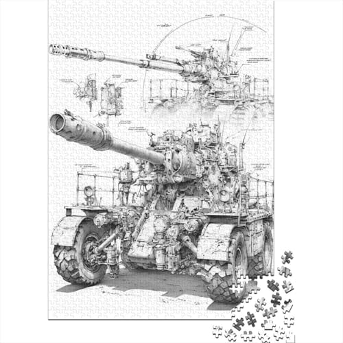 300-teilige Holzpuzzles Für Erwachsene Military Theme Puzzles 300 Teile Puzzle 300pcs (40x28cm) von KHHKJBVCE