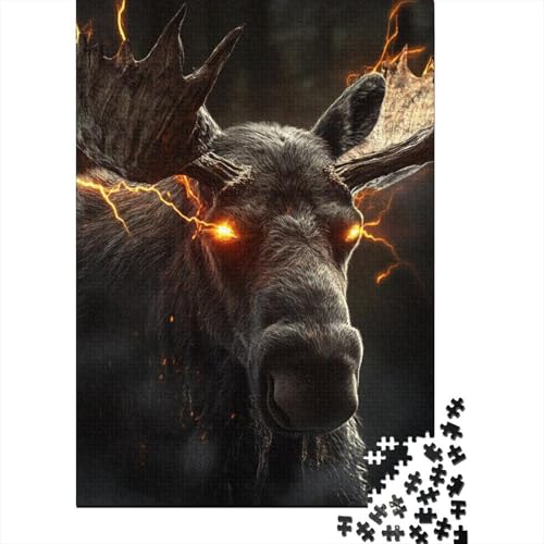 300-teilige Holzpuzzles Für Erwachsene Moose Puzzles 300 Teile Puzzle 300pcs (40x28cm) von KHHKJBVCE