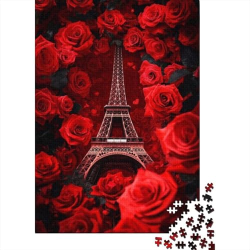 300-teilige Holzpuzzles Für Erwachsene Rose Eiffel Tower 300-teilige Puzzles, Lernspiele Für Erwachsene 300pcs (40x28cm) von KHHKJBVCE