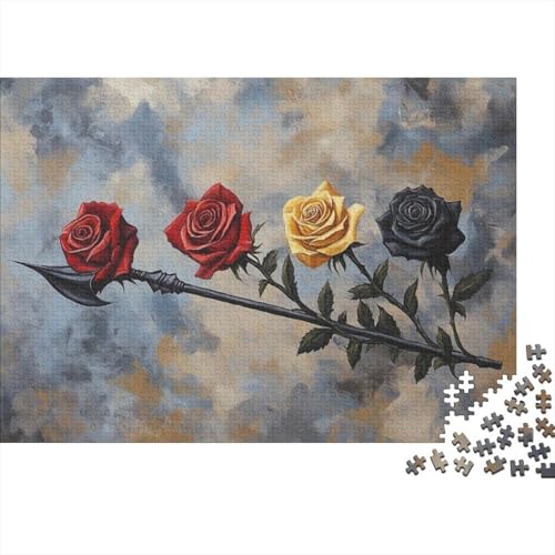 300-teilige Holzpuzzles Für Erwachsene Rose Puzzles 300 Teile Puzzle 300pcs (40x28cm) von KHHKJBVCE