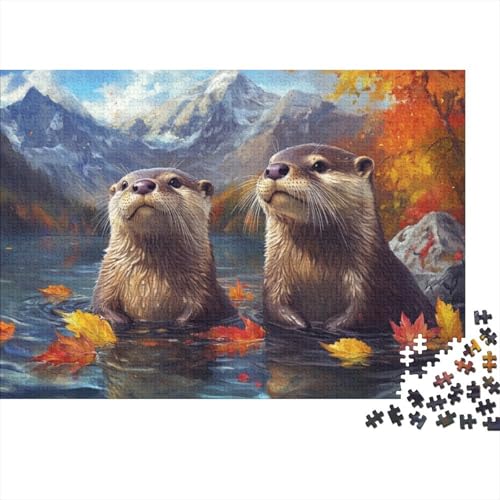 300-teilige Holzpuzzles Für Erwachsene Two Otters Puzzles 300 Teile Stressabbauende Puzzles 300pcs (40x28cm) von KHHKJBVCE