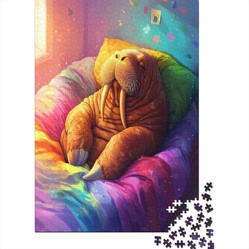 300-teilige Holzpuzzles Für Erwachsene Walrus 300-teiliges Puzzle, Komplexe Puzzles Für Erwachsene 300pcs (40x28cm) von KHHKJBVCE