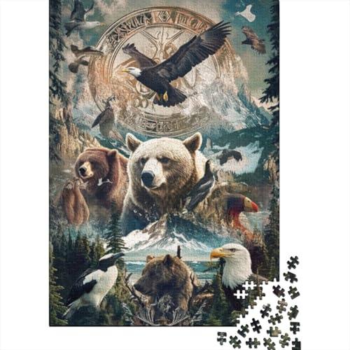 300-teilige Holzpuzzles Für Erwachsene Wild Animals 300-teilige Puzzles, Lernspiele Für Erwachsene 300pcs (40x28cm) von KHHKJBVCE