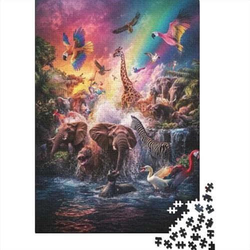 300-teilige Holzpuzzles Für Erwachsene Wild Animals 300-teiliges Puzzle, Komplexe Puzzles Für Erwachsene 300pcs (40x28cm) von KHHKJBVCE