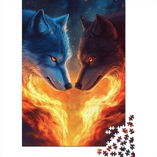 300-teilige Holzpuzzles Für Erwachsene Wolf 300-teilige Puzzles, Lernspiele Für Erwachsene 300pcs (40x28cm) von KHHKJBVCE