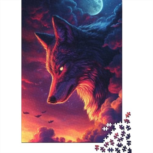 300-teilige Holzpuzzles Für Erwachsene Wolf 300-teiliges Puzzle, Komplexe Puzzles Für Erwachsene 300pcs (40x28cm) von KHHKJBVCE