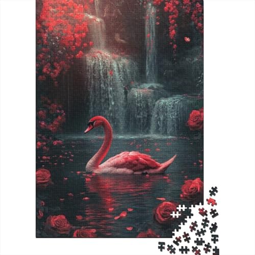 300-teilige Puzzles Für Erwachsene Beautiful Swan Puzzles 300 Teile Familien-Puzzlespielzeug 300pcs (40x28cm) von KHHKJBVCE