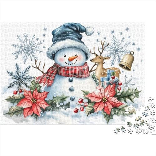 300-teilige Puzzles Für Erwachsene Christmas Snowman 300-teiliges Puzzle, Einzigartige Heimdekoration Und Geschenke 300pcs (40x28cm) von KHHKJBVCE