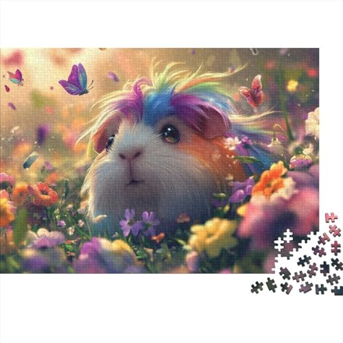 300-teilige Puzzles Für Erwachsene Colored Guinea Pig Puzzles 300 Teile Familien-Puzzlespielzeug 300pcs (40x28cm) von KHHKJBVCE