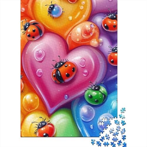 300-teilige Puzzles Für Erwachsene Cute Ladybug Puzzles 300 Teile Puzzle Für Erwachsene 300pcs (40x28cm) von KHHKJBVCE