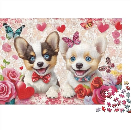 300-teilige Puzzles Für Erwachsene Cute Puppy Puzzles 300 Teile Puzzle Für Erwachsene 300pcs (40x28cm) von KHHKJBVCE