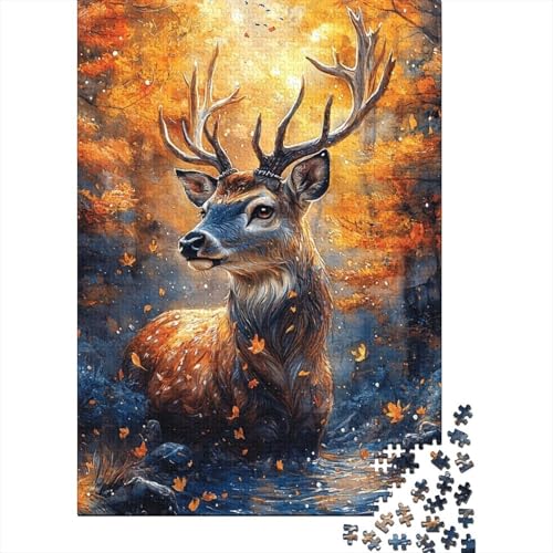 300-teilige Puzzles Für Erwachsene Deer 300-teiliges Puzzle Impossible Puzzle 300pcs (40x28cm) von KHHKJBVCE