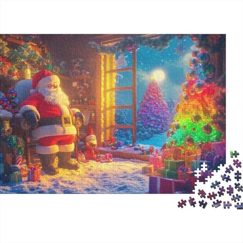 300-teilige Puzzles Für Erwachsene Father Christmas 300-teiliges Puzzle, Herausfordernde Puzzles Für Erwachsene 300pcs (40x28cm) von KHHKJBVCE