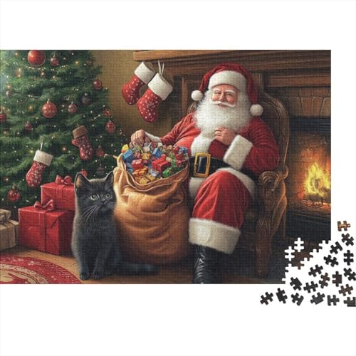 300-teilige Puzzles Für Erwachsene Father Christmas 300-teiliges Puzzle. Anspruchsvolles Spiel 300pcs (40x28cm) von KHHKJBVCE