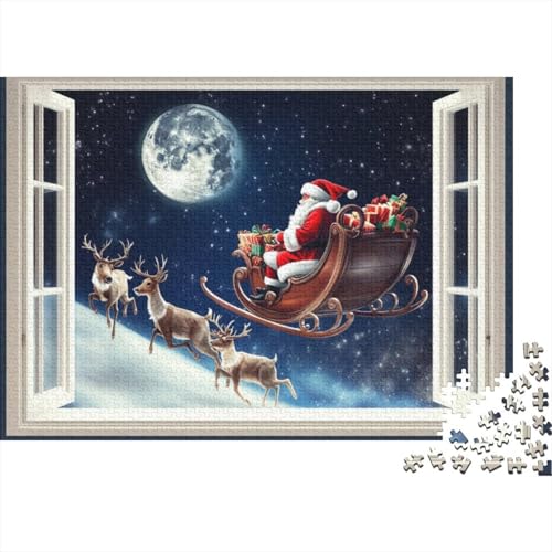 300-teilige Puzzles Für Erwachsene Father Christmas Puzzles 300 Teile Familien-Puzzlespielzeug 300pcs (40x28cm) von KHHKJBVCE