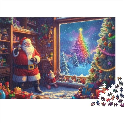 300-teilige Puzzles Für Erwachsene Father Christmas Puzzles 300 Teile Stressabbauende Puzzles 300pcs (40x28cm) von KHHKJBVCE