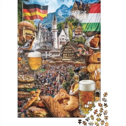 300-teilige Puzzles Für Erwachsene German Food 300-teiliges Puzzle Impossible Puzzle 300pcs (40x28cm) von KHHKJBVCE