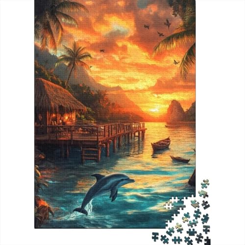 500-teilige Holzpuzzles Für Erwachsene Bali Seascape Puzzle Mit 500 Teilen, Herausfordernde Puzzles Für Erwachsene 500pcs (52x38cm) von KHHKJBVCE