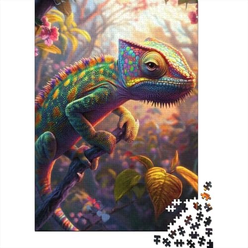 500-teilige Holzpuzzles Für Erwachsene Chameleon 500-teilige Puzzles, Lernspiele Für Erwachsene 500pcs (52x38cm) von KHHKJBVCE