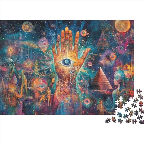 500-teilige Holzpuzzles Für Erwachsene Eye of Egypt Puzzles 500 Teile Puzzle 500pcs (52x38cm) von KHHKJBVCE