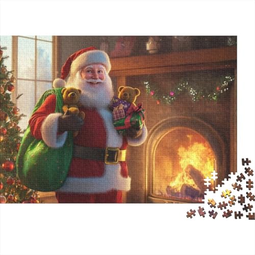 500-teilige Holzpuzzles Für Erwachsene Father Christmas 500-teiliges Puzzle, Komplexe Puzzles Für Erwachsene 500pcs (52x38cm) von KHHKJBVCE