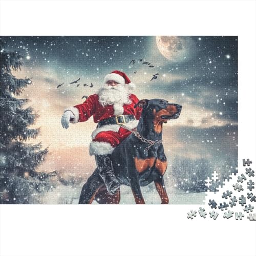 500-teilige Holzpuzzles Für Erwachsene Father Christmas Puzzle Mit 500 Teilen, Herausfordernde Puzzles Für Erwachsene 500pcs (52x38cm) von KHHKJBVCE