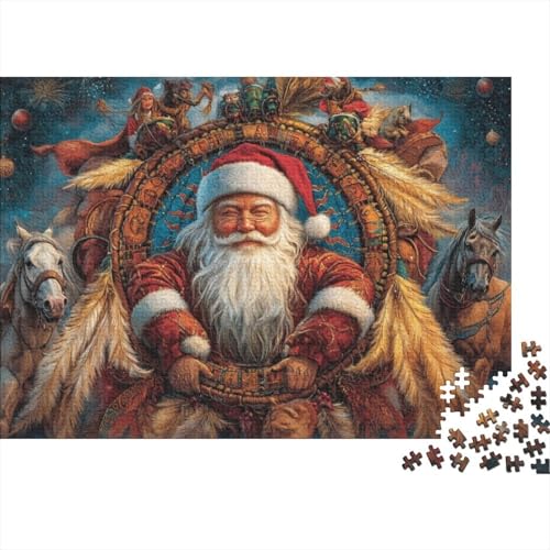 500-teilige Puzzles Für Erwachsene Father Christmas Puzzles 500 Teile Familien-Puzzlespielzeug 500pcs (52x38cm) von KHHKJBVCE