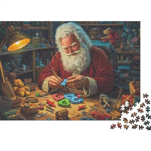 500-teilige Puzzles Für Erwachsene Father Christmas Puzzles 500 Teile Stressabbauende Puzzles 500pcs (52x38cm) von KHHKJBVCE