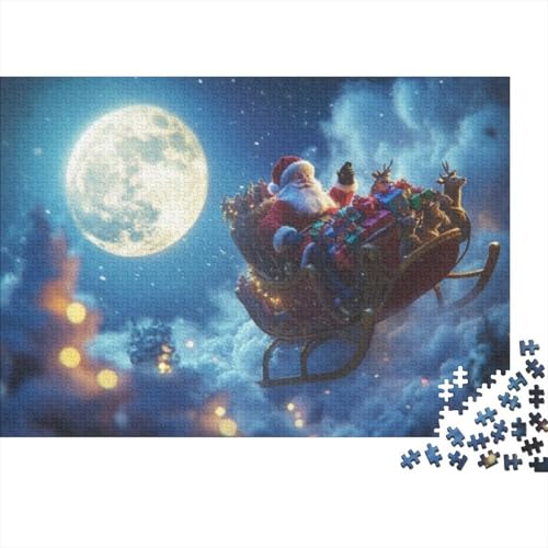 500-teilige Puzzles Für Erwachsene Father Christmas Puzzles 500 Teile Stressabbauende Puzzles 500pcs (52x38cm) von KHHKJBVCE