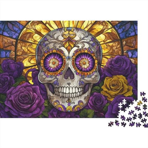 500-teilige Puzzles Für Erwachsene Gothic Skeleton 500-teiliges Puzzle, Herausfordernde Puzzles Für Erwachsene 500pcs (52x38cm) von KHHKJBVCE