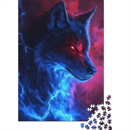 500-teilige Puzzles Für Erwachsene Wolf 500-teiliges Puzzle, Einzigartige Heimdekoration Und Geschenke 500pcs (52x38cm) von KHHKJBVCE