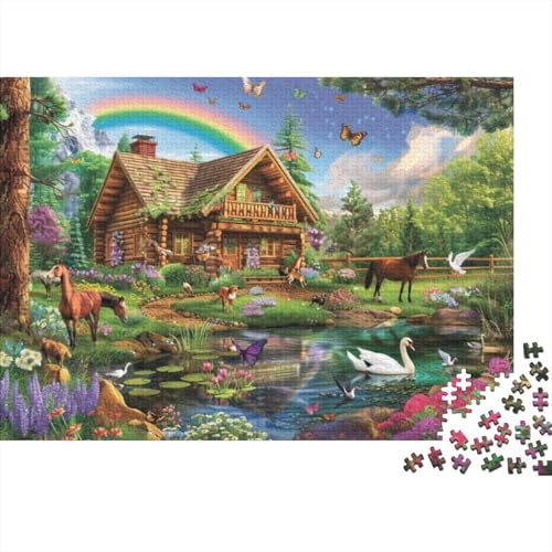 Animal Cabin 1000-teiliges Puzzle Für Erwachsene 1000-teiliges Puzzle „Impossible Puzzle“1000 Puzzles Für Erwachsene Für Erwachsene Und Kinder Ab 12 Jahren 1000pcs (75x50cm) von KHHKJBVCE