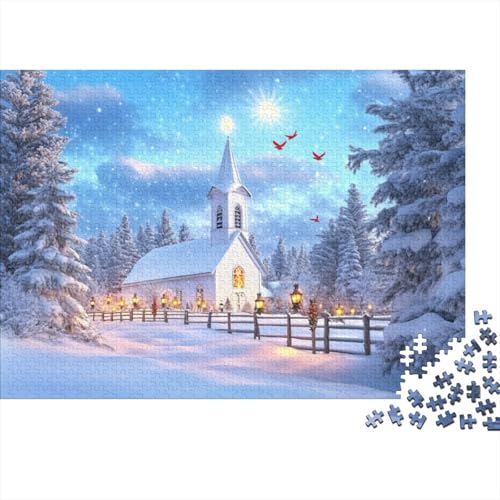 Beautiful Church 300-teilige Puzzles Für Erwachsene 300-teilige Puzzles Familienpuzzlespielzeug 300-teilige Puzzles Spielzeug Und Spiele 300pcs (40x28cm) von KHHKJBVCE