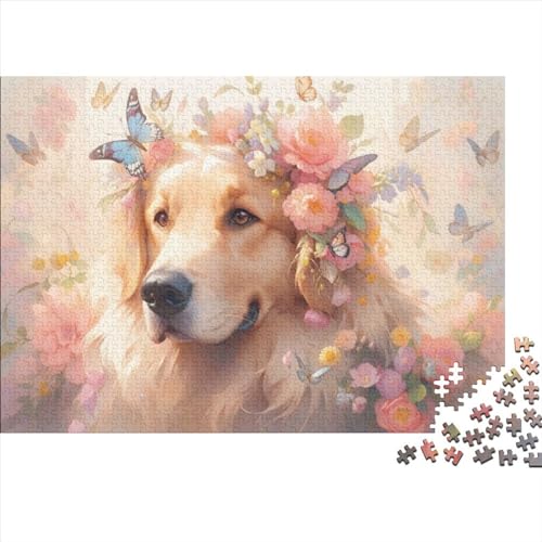 Beautiful Dog 500-teiliges Holzpuzzle Kunstpuzzle 500-teiliges Puzzle Holzpuzzle Jedes Teil Ist EIN Unikat. Geeignet Für Kinder Ab 12 Jahren 500pcs (52x38cm) von KHHKJBVCE