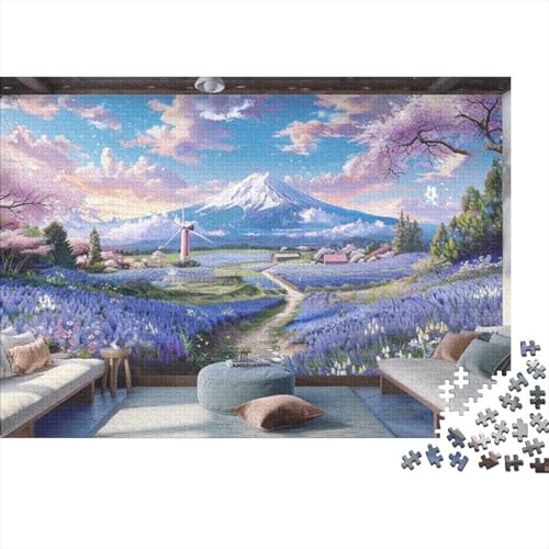 Beautiful Flower Field (4) 500 Teile Puzzles Für Erwachsene Puzzles 500 Teile Familienpuzzle Spielzeug 500 Teile Puzzles Für Erwachsene Spielzeug Und Spiele 500pcs (52x38cm) von KHHKJBVCE