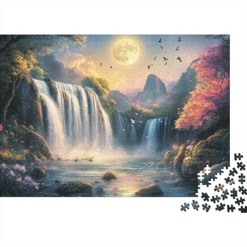 Beautiful Waterfall 500 Teile Puzzles Für Erwachsene Puzzles 500 Teile Impossible Puzzle500 Teile Puzzles Für Erwachsene Spielzeug Und Spiele 500pcs (52x38cm) von KHHKJBVCE