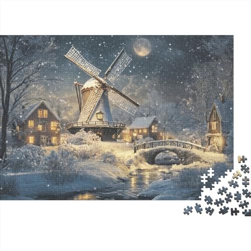 Beautiful Windmill 500 Teile Puzzles Für Erwachsene Puzzles 500 Teile Impossible Puzzle500 Teile Puzzles Für Erwachsene Spielzeug Und Spiele 500pcs (52x38cm) von KHHKJBVCE