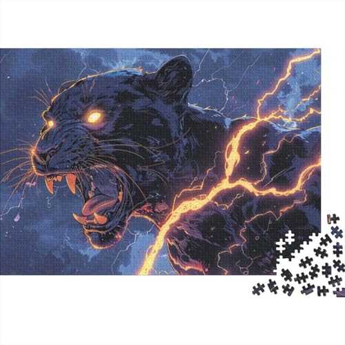 Black Panther (3) 500-teiliges Puzzle Für Erwachsene Puzzle 500-teiliges Impossible-Puzzle 500-teiliges Puzzle Für Erwachsene Spielzeug Und Spiele 500pcs (52x38cm) von KHHKJBVCE