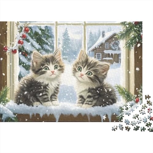 Cat 300-teilige Puzzles Für Erwachsene Puzzles 300 Teile Heimdekorationspuzzle 300 Puzzles Für Erwachsene Für Erwachsene Und Kinder Ab 12 Jahren 300pcs (40x28cm) von KHHKJBVCE