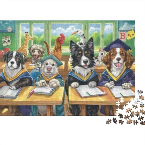 Cat and Dog Classroom (2) Puzzle Für Erwachsene, 1000 Teile, Puzzle, 1000 Teile, Herausfordernde Puzzles Für Erwachsene, 1000 Puzzles Für Erwachsene, Spielzeug Und Spiele 1000pcs (75x50cm) von KHHKJBVCE