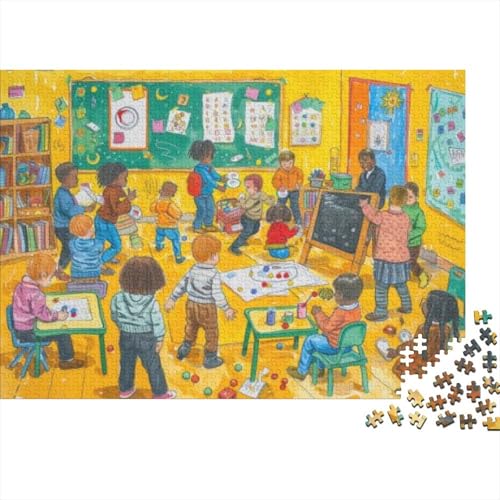 Children's Classroom 1000-teilige Puzzles Für Erwachsene 1000-teilige Puzzles Lernspiele Für Erwachsene 1000 Puzzles Für Erwachsene Spielzeug Und Spiele 1000pcs (75x50cm) von KHHKJBVCE