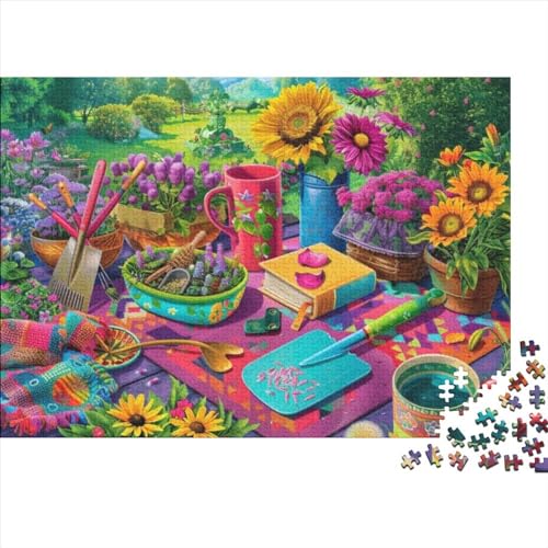 Colorful Gardening Tools Puzzles Für Erwachsene, 1000 Teile, Kunstpuzzle, 1000 Teile, Puzzles, 1000 Teile, Einzigartige Denkaufgabe, Geeignet Für Kinder Ab 12 Jahren 1000pcs (75x50cm) von KHHKJBVCE