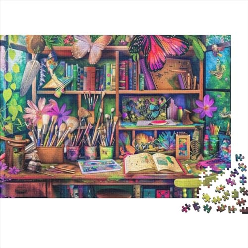 Colorful Studio Puzzles Für Erwachsene, 300 Teile, Puzzle Für Erwachsene, 300 Teile, Holzpuzzle, Jedes Teil Ist EIN Unikat, Geeignet Für Kinder Ab 12 Jahren 300pcs (40x28cm) von KHHKJBVCE