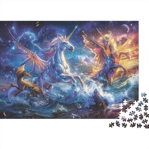 Colorful Unicorn (14) 1000-teilige Puzzles Für Erwachsene 1000-teilige Puzzles Einzigartige Heimdekoration Und Geschenke 1000 Puzzles Für Erwachsene Spielzeug Und Spiele 1000pcs (75x50cm) von KHHKJBVCE