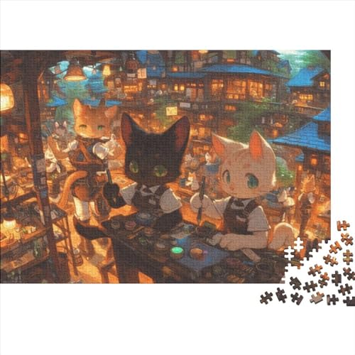 Cute Cat Puzzle 1000 Teile Erwachsenenpuzzle Puzzle Für Erwachsene 1000 Teile Puzzle 1000 Teile Schwierig Und Herausfordernd Großes Puzzlespiel Spielzeug Geschenk Geeignet Für Kinder Über 12 Jahre 100 von KHHKJBVCE